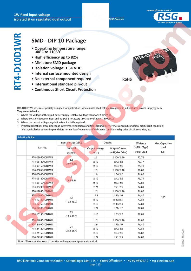 RT4-0305D10D1WR