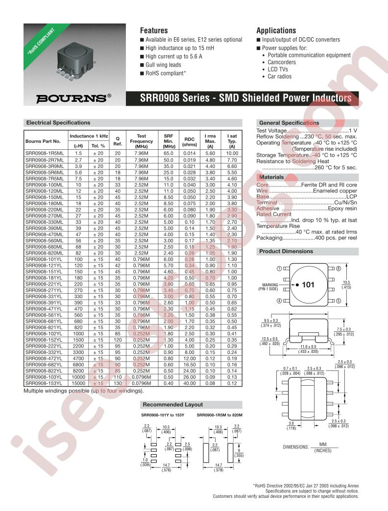 SRR0908-103YL