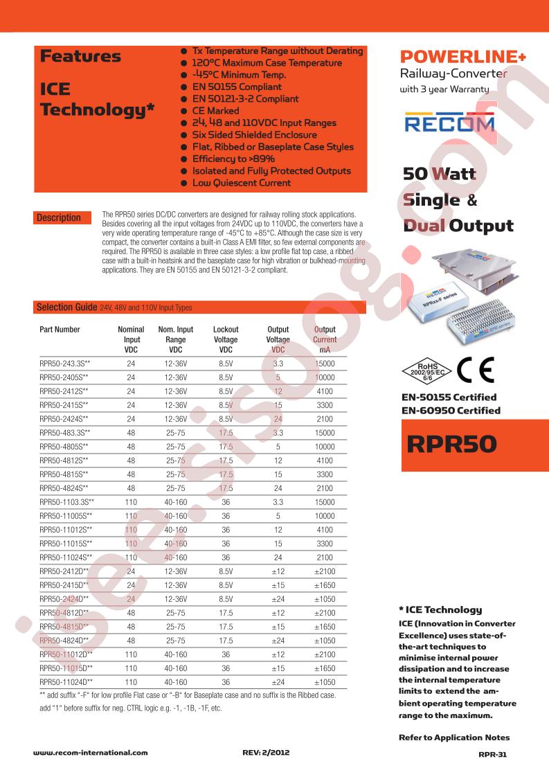 RPR50-483.3S