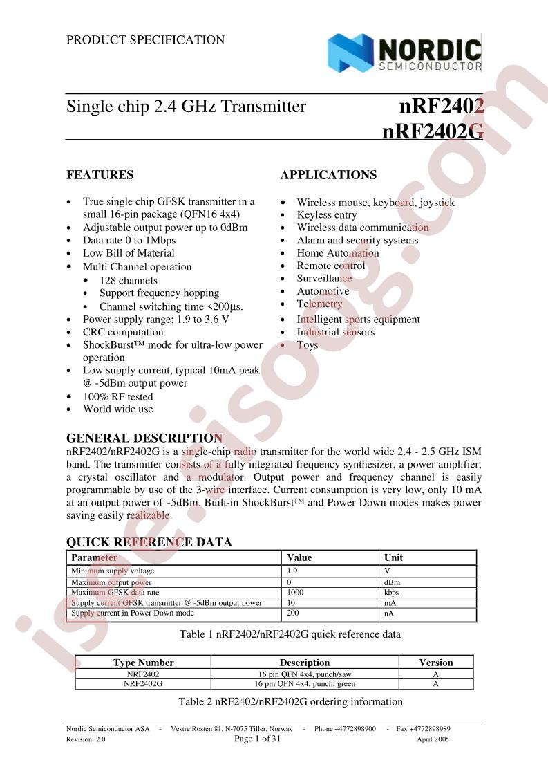 NRF2402G