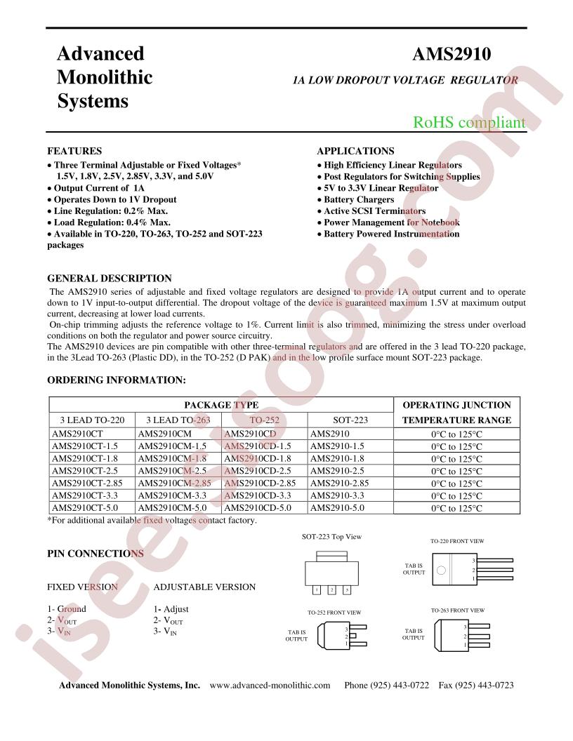 AMS2910-5.0