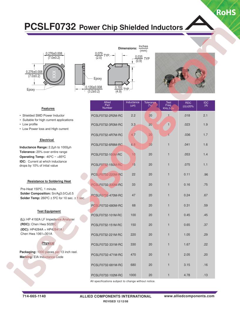 PCSLF0732-101M-RC