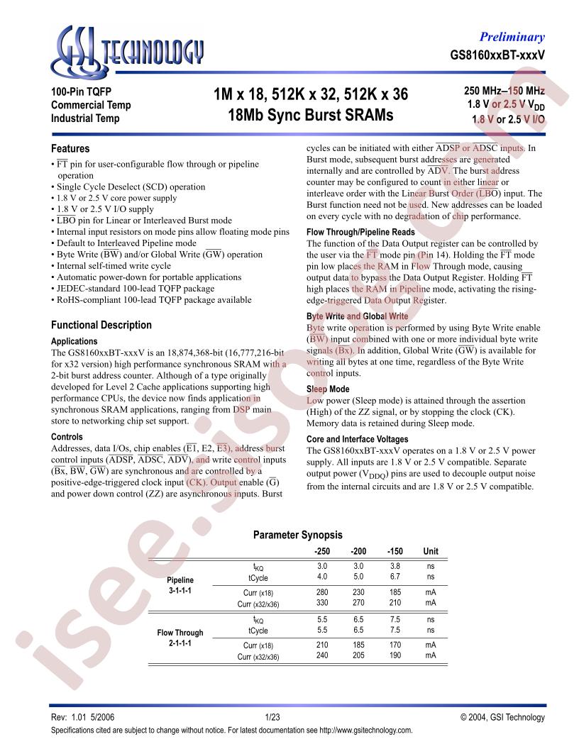 GS816018BT-150IV