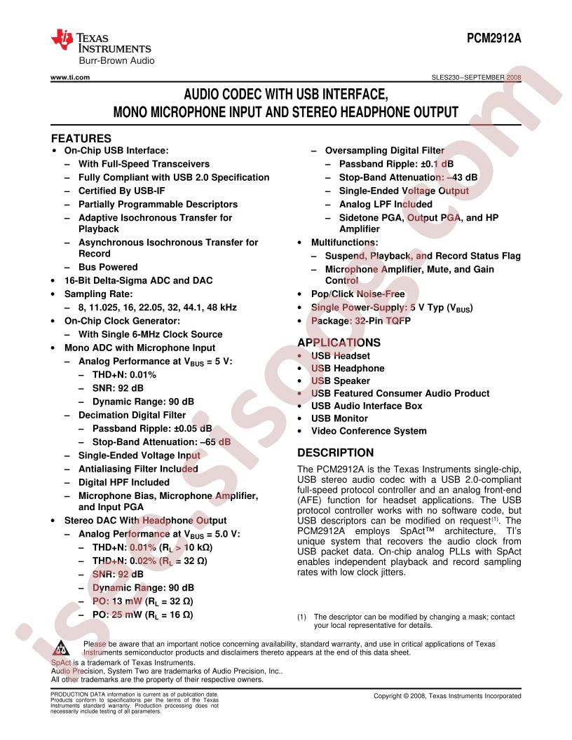 PCM2912A