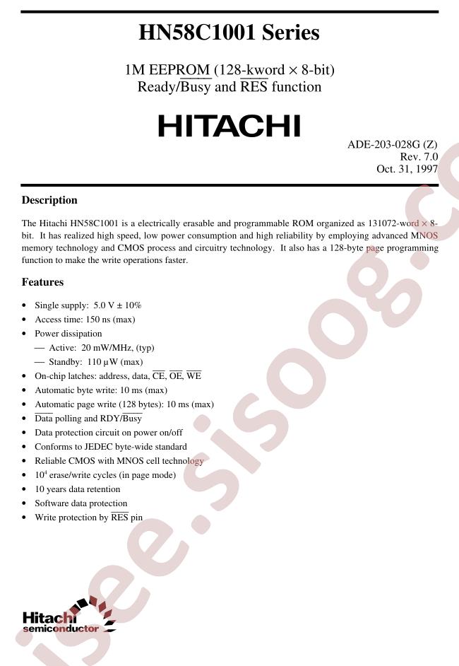 HN58C1001T-15