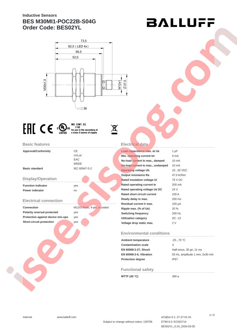 BESM30MI1-POC22B-S04G