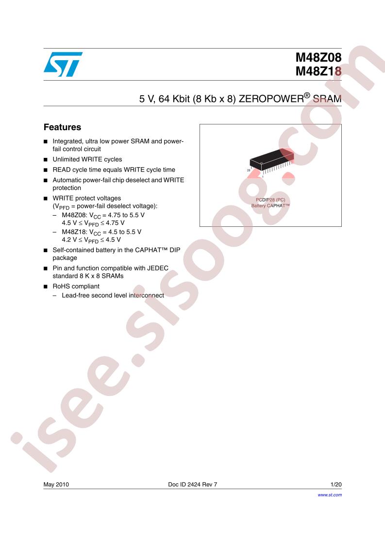 M48Z08-100PC1TR