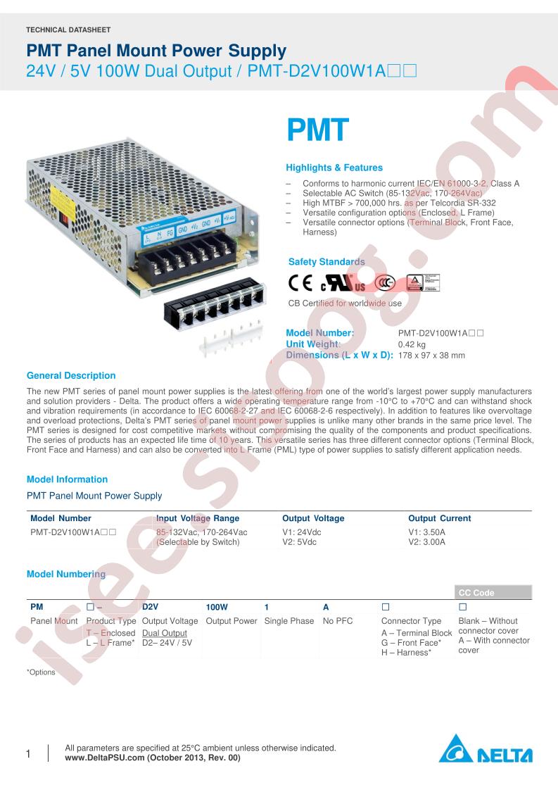 PMT-D2V100W1AAA