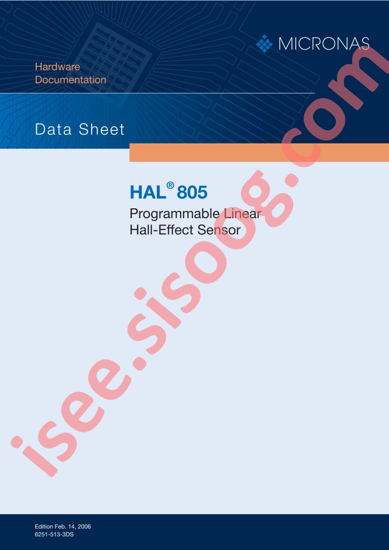 HAL805UT-K