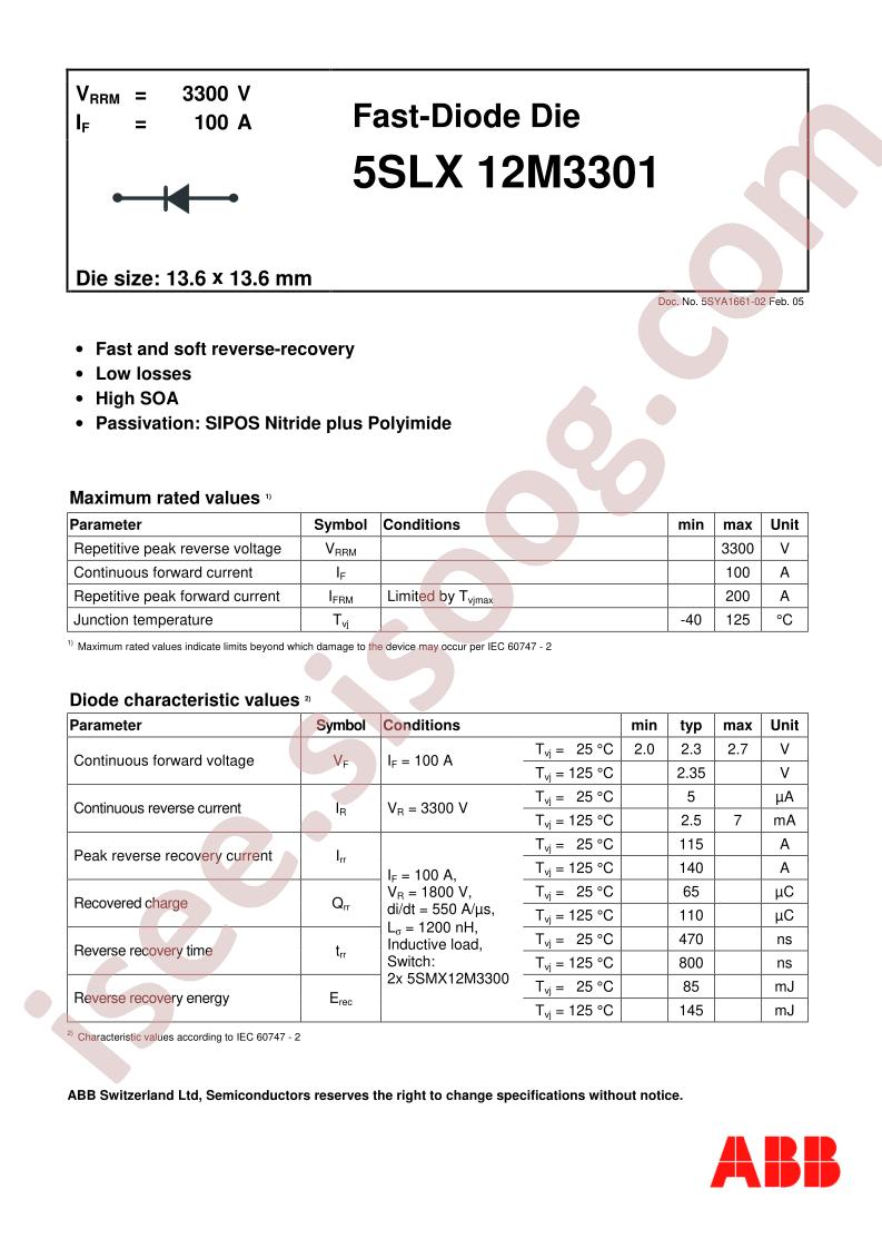 5SLX12M3301