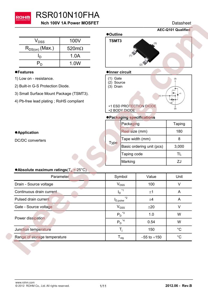 RSR010N10FHA