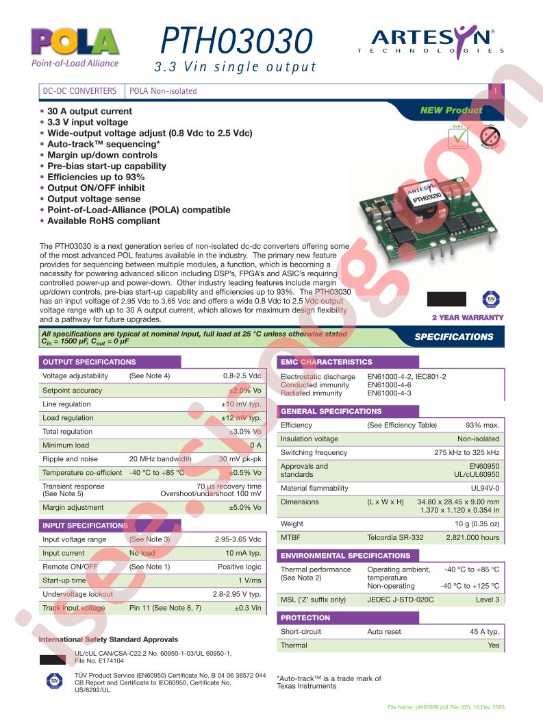 PTH03030WADT