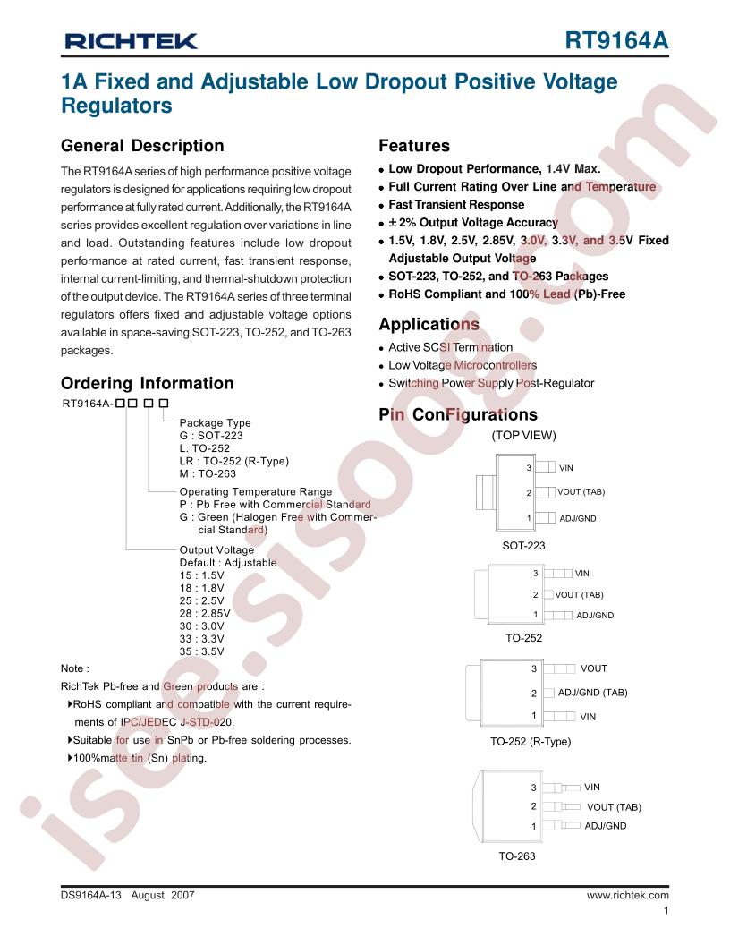 RT9164A-25PG