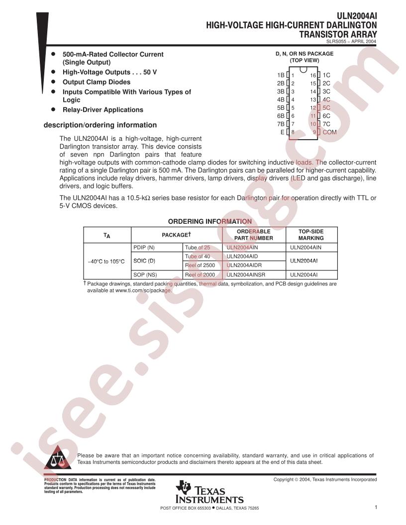 ULN2004AID
