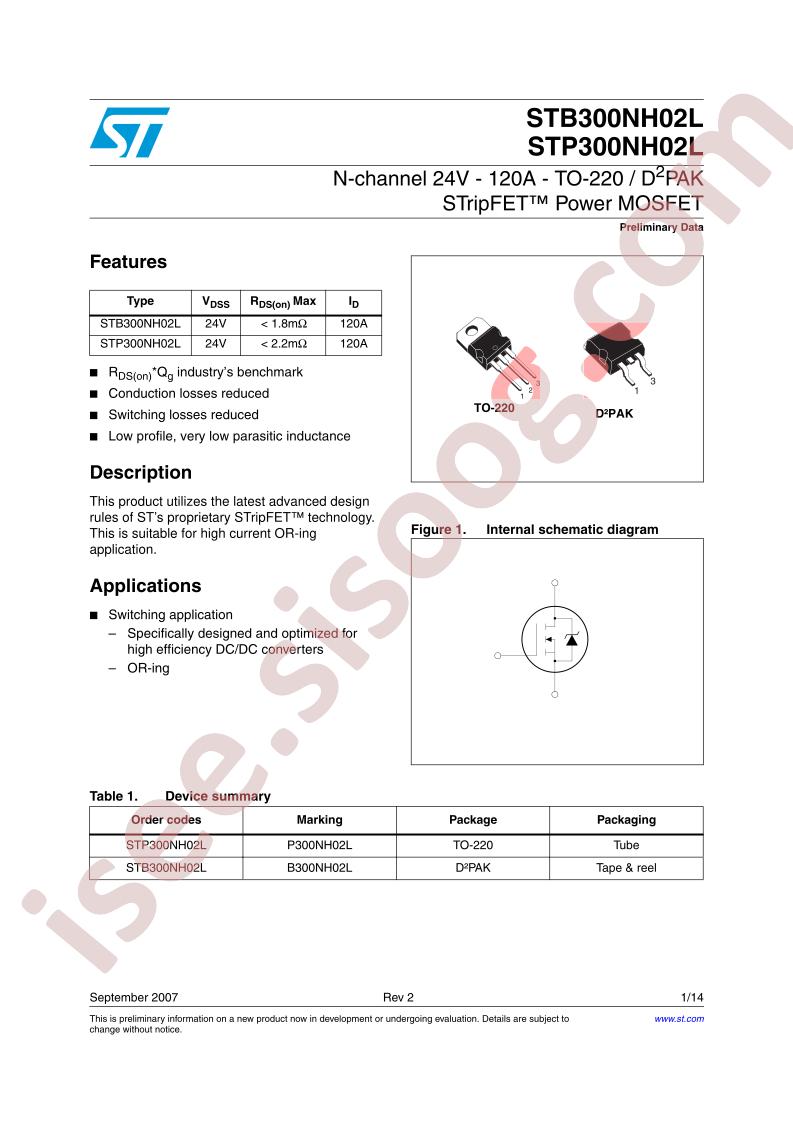 STB300NH02L