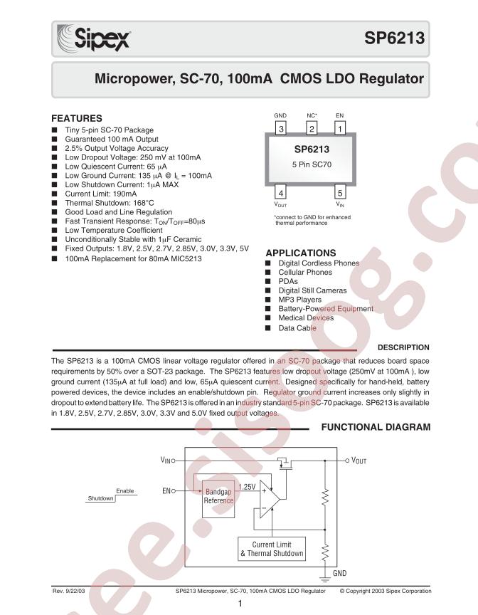 SP6213EC5-2.85