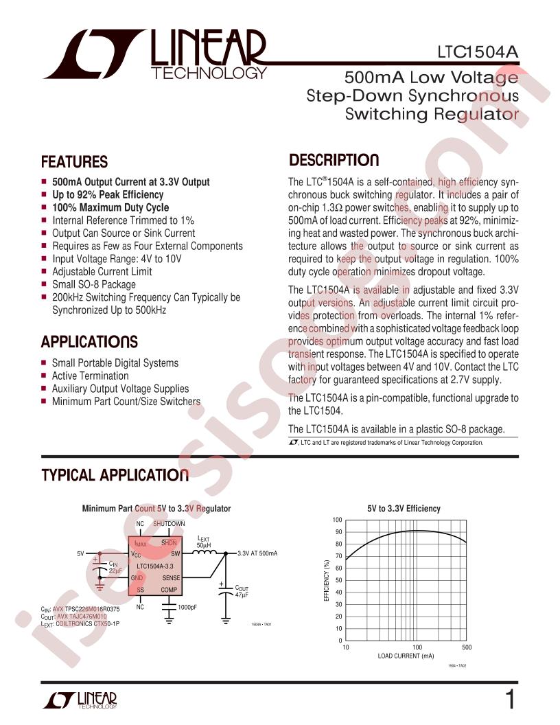 LTC1504AIS8-3.3