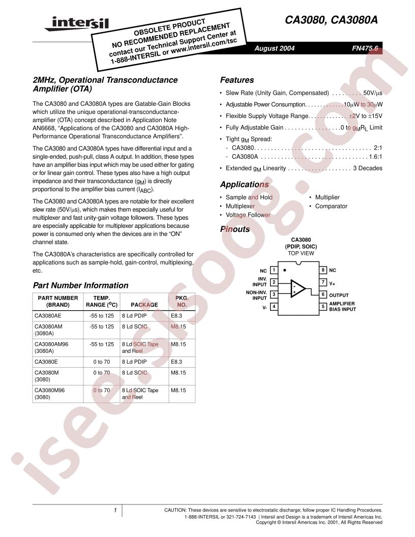 CA3080E