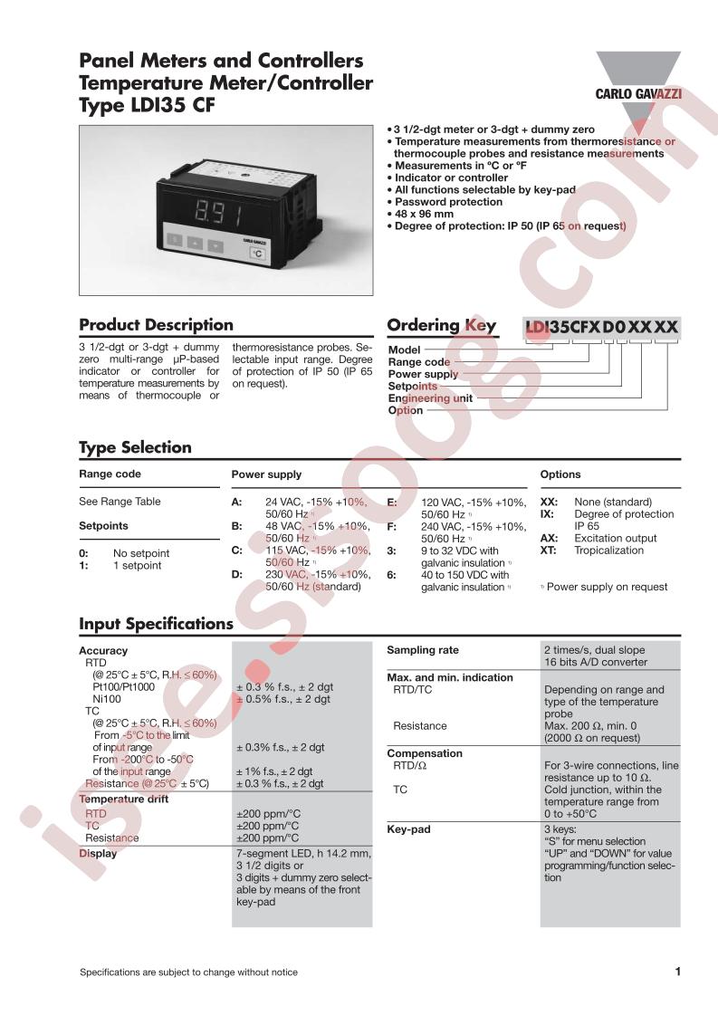 LDI35CFX60XXXT