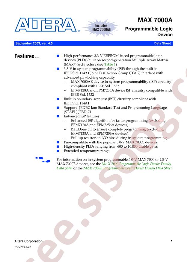 EPM7256AE