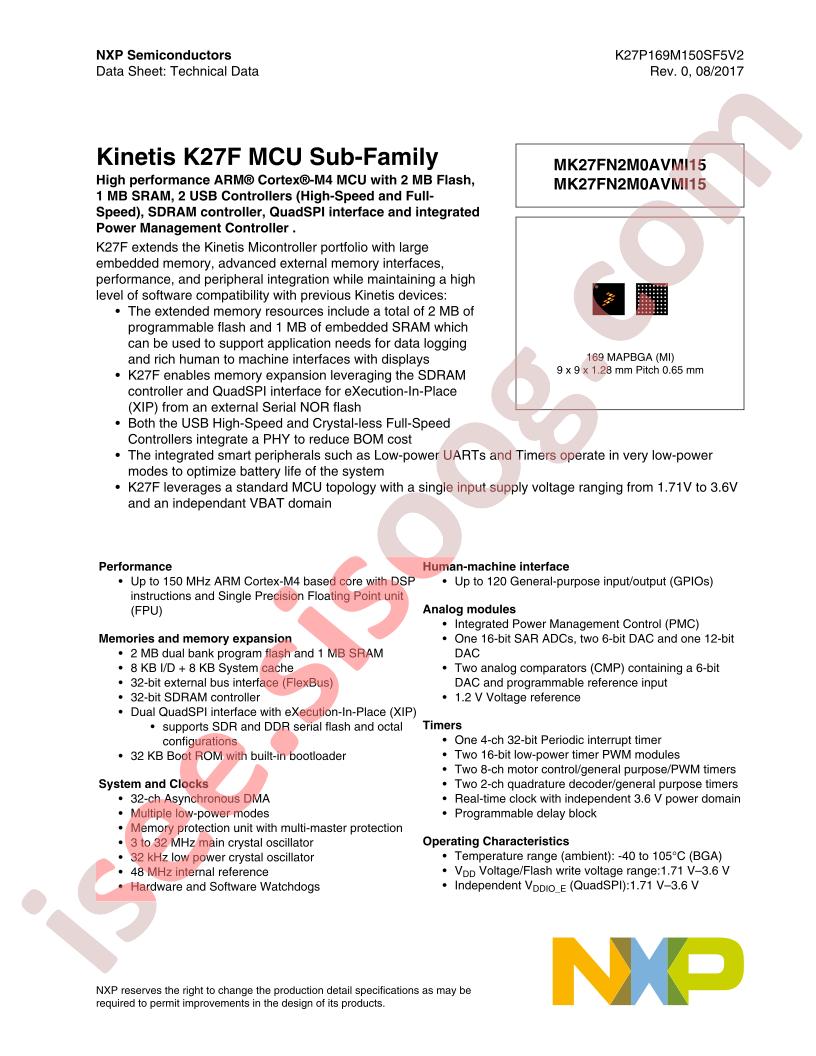 K27P169M150SF5V2