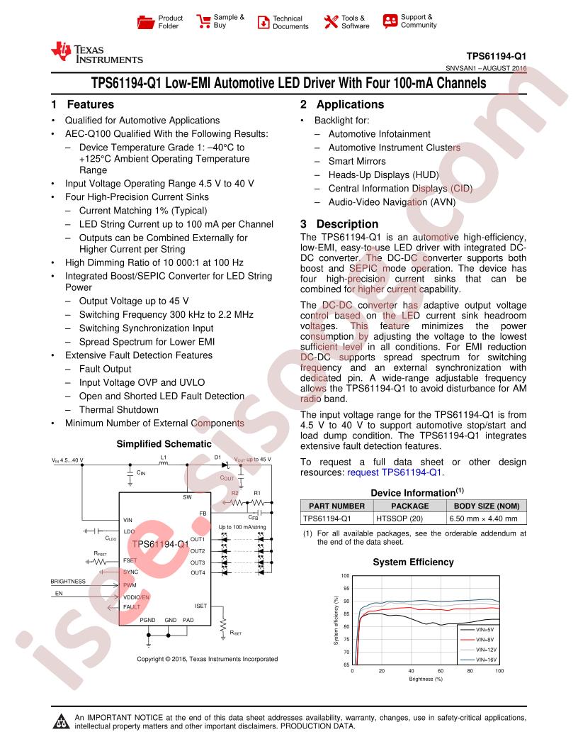 TPS61194-Q1