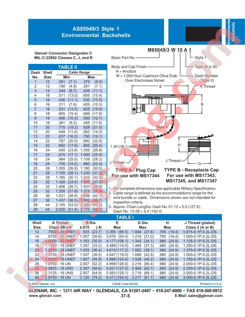 M85049-3W18A