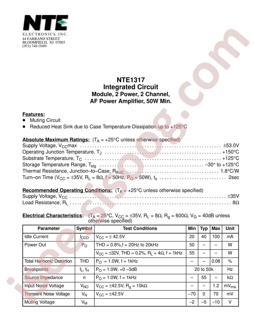 NTE1317
