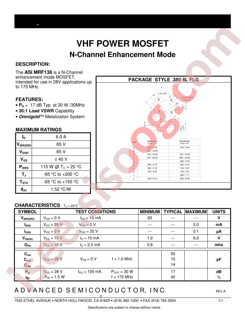 MRF138