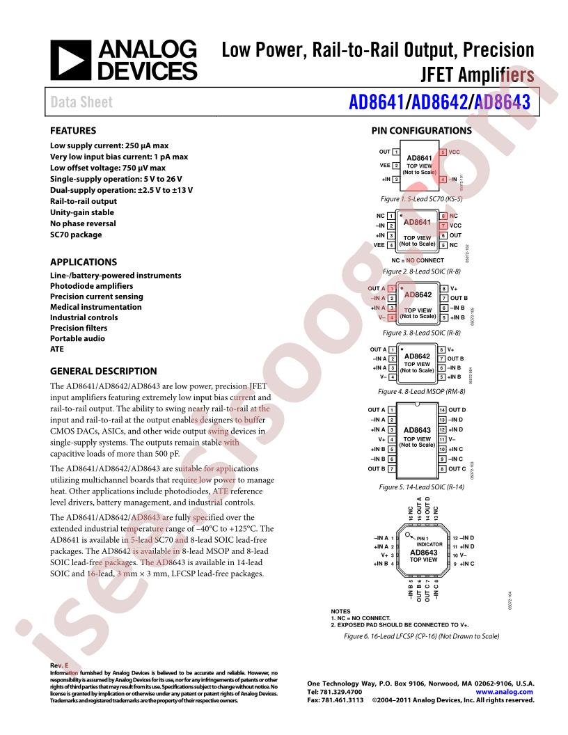 AD8641AKSZ-R2