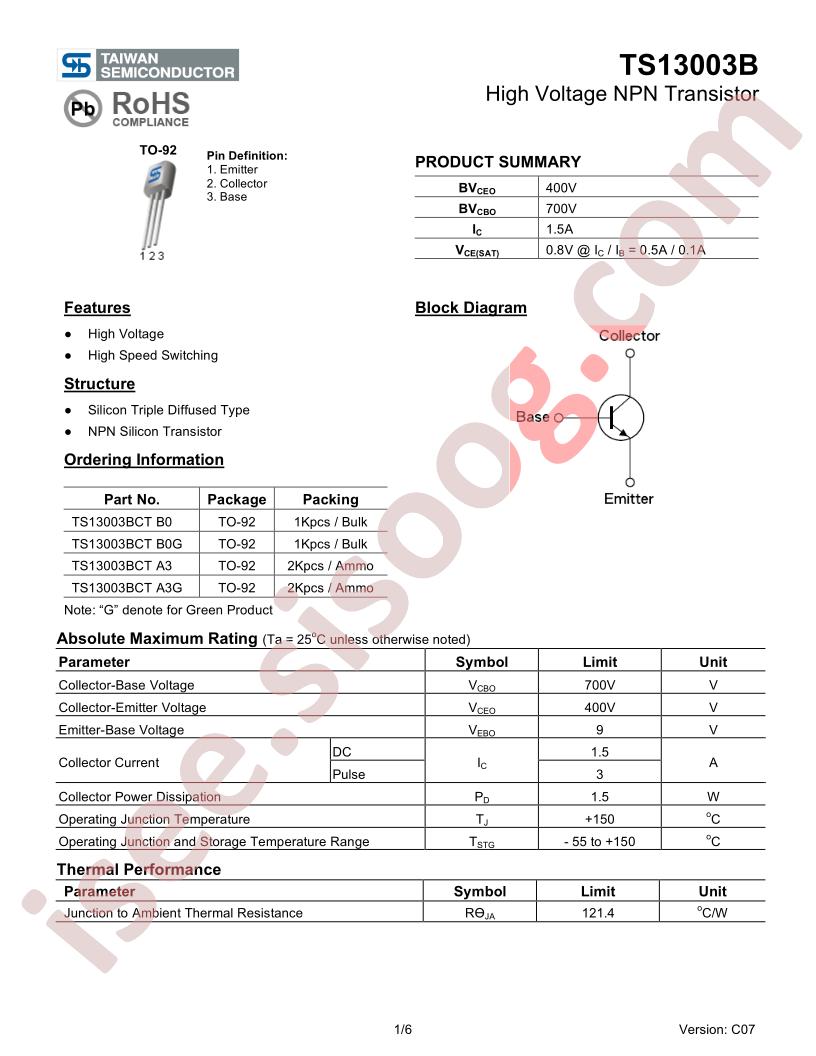 TS13003BCT