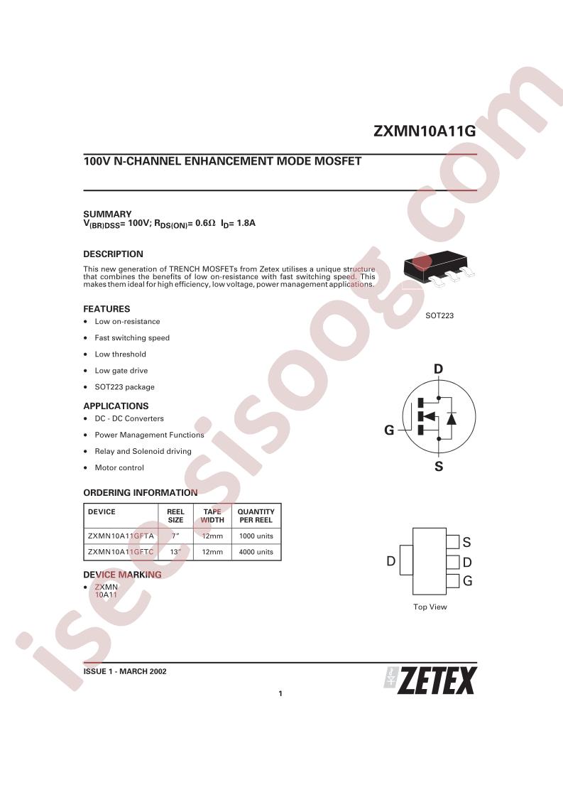 ZXMN10A11G