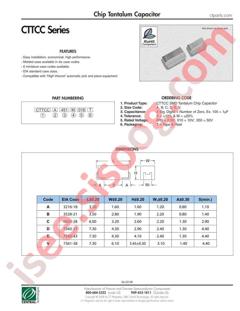 CTTCCD451M050T