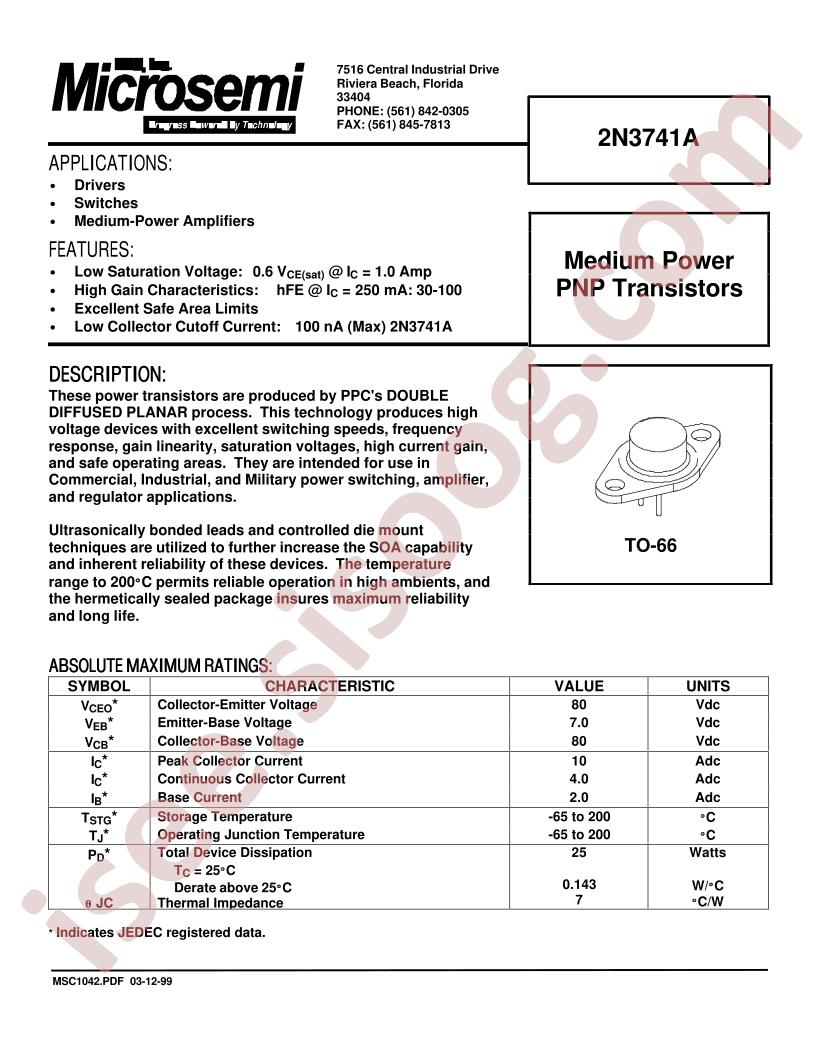 2N3741A