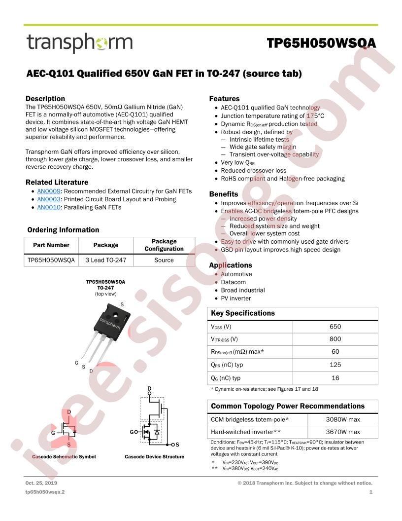 TP65H050WSQA