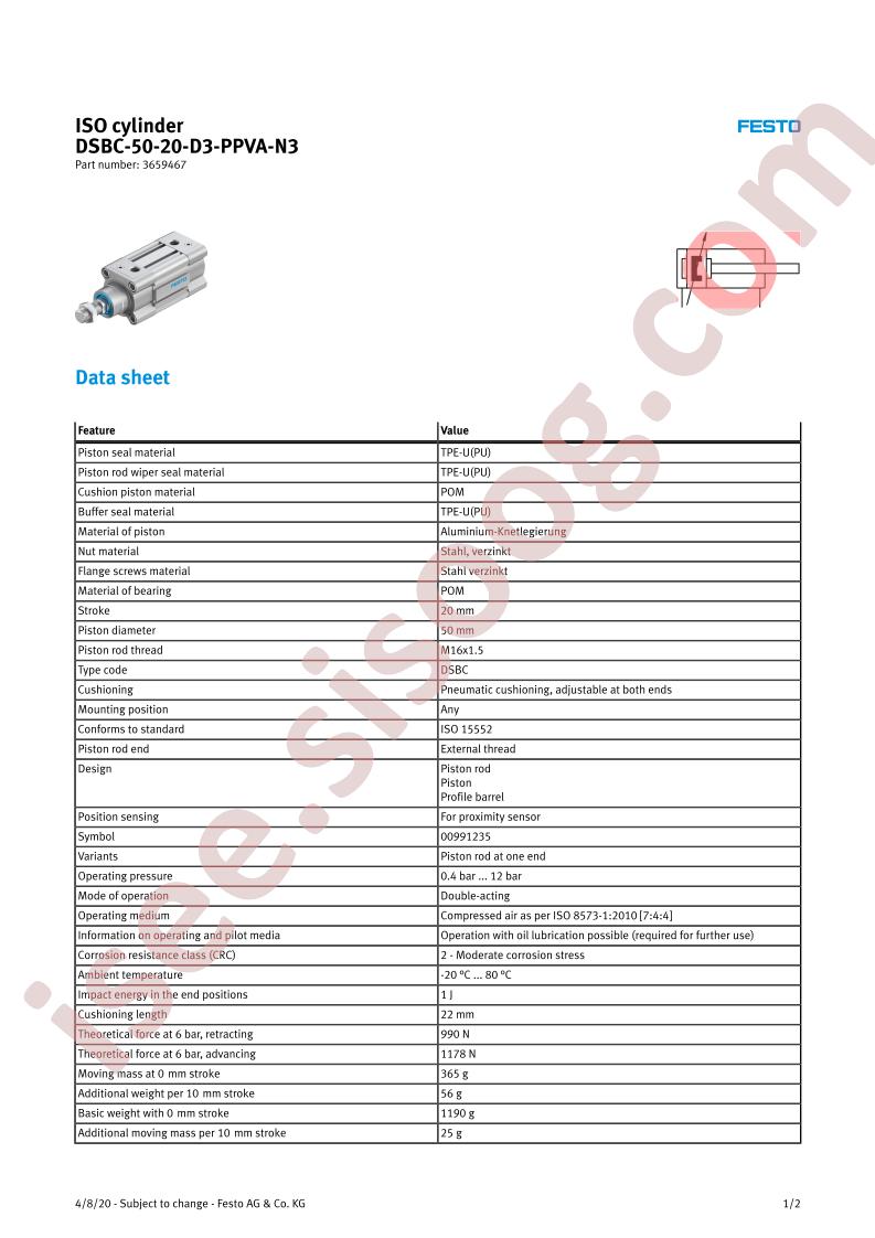 DSBC-50-20-D3-PPVA-N3