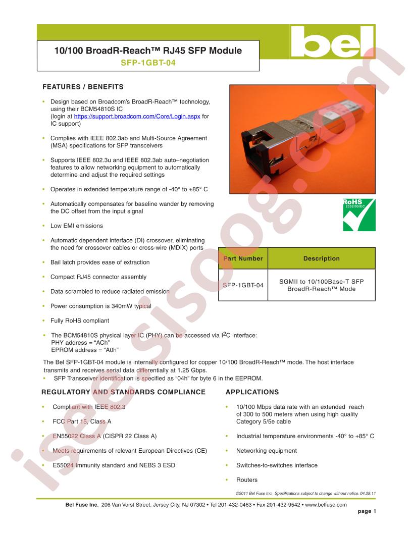 SFP-1GBT-04