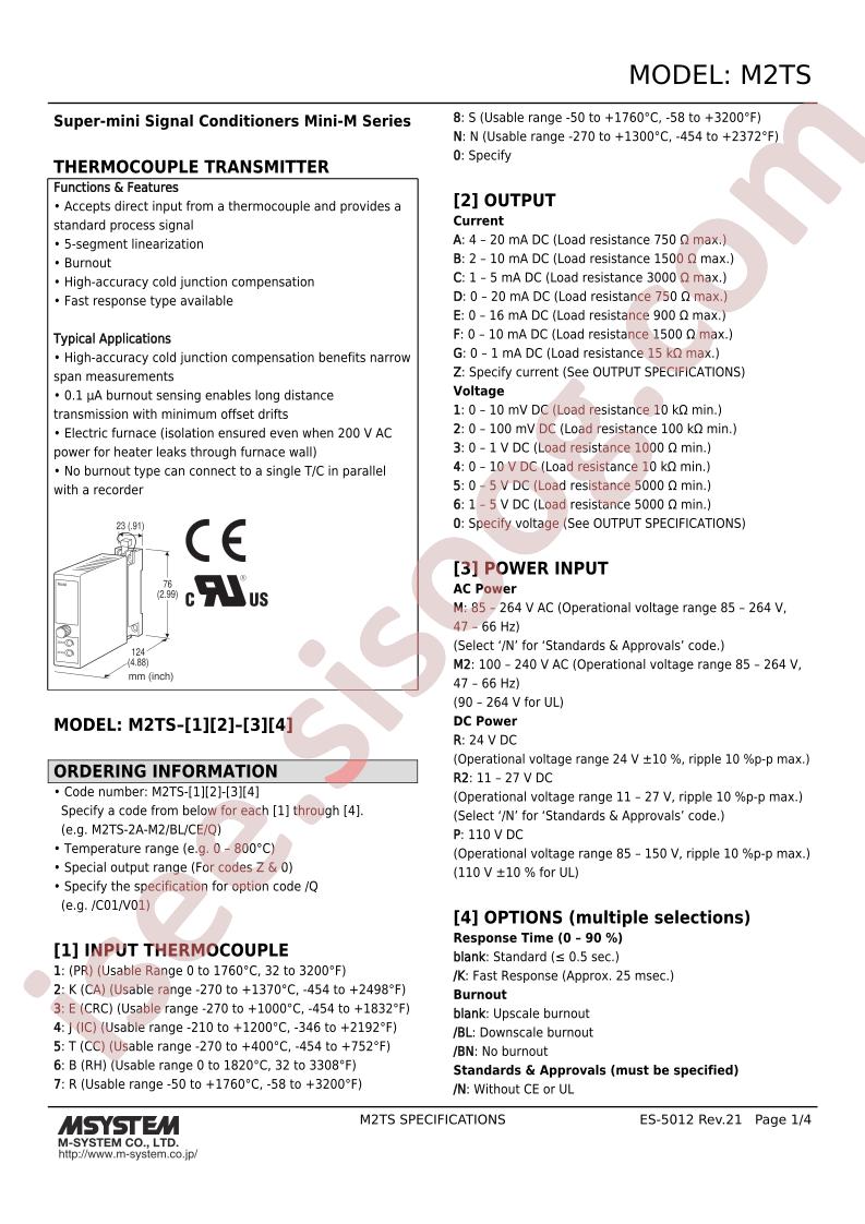 M2TS-1A-P