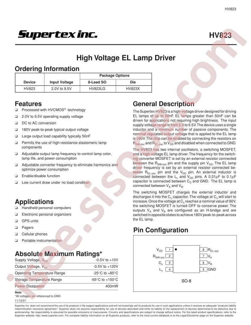 HV823X