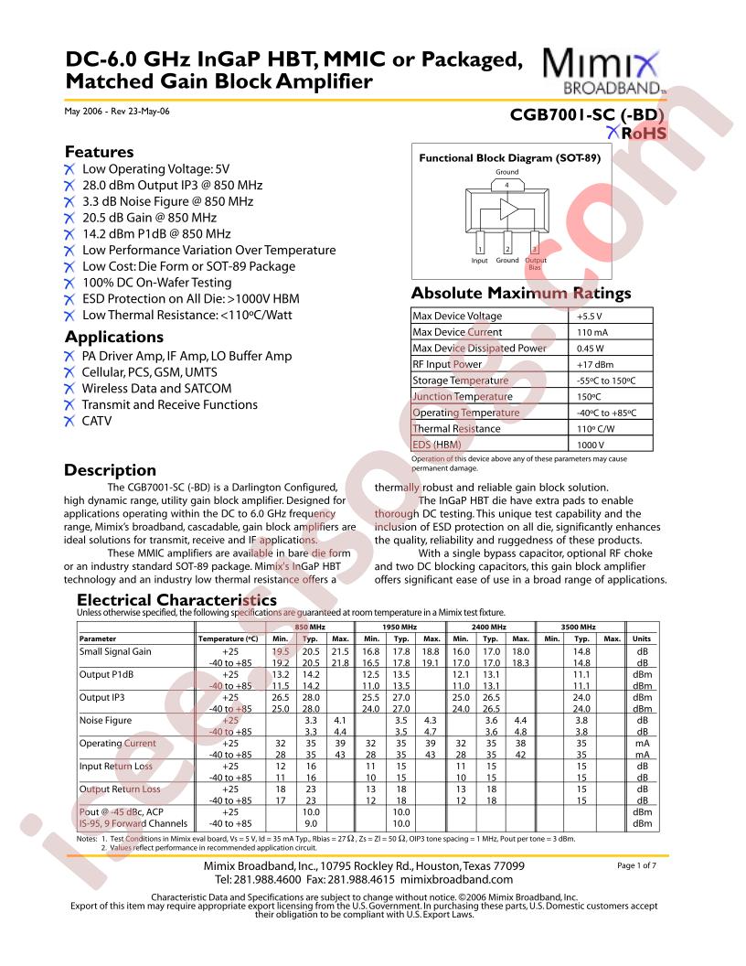 CGB7001-SC