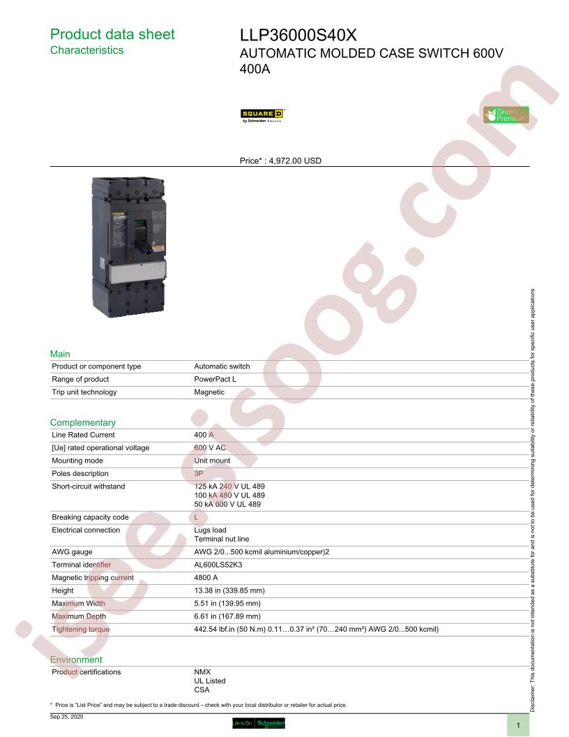 LLP36000S40X