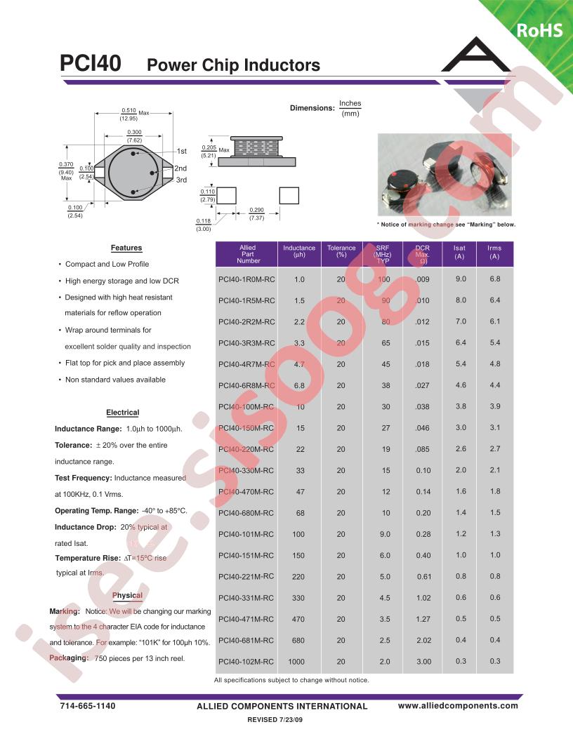 PCI40-100M-RC