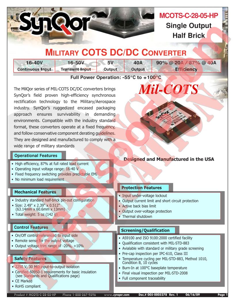 MCOTS-C-28-05-HP-N-S