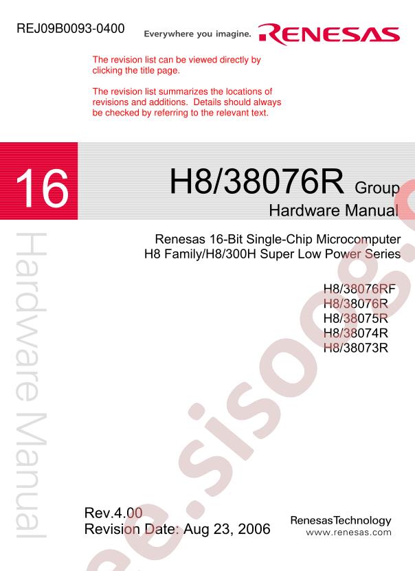 HD64F38076RH10