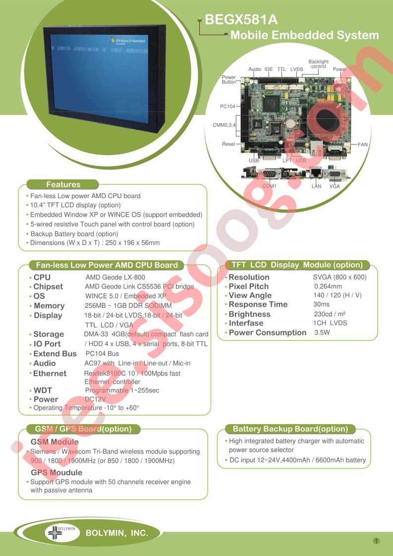 BEGX581A