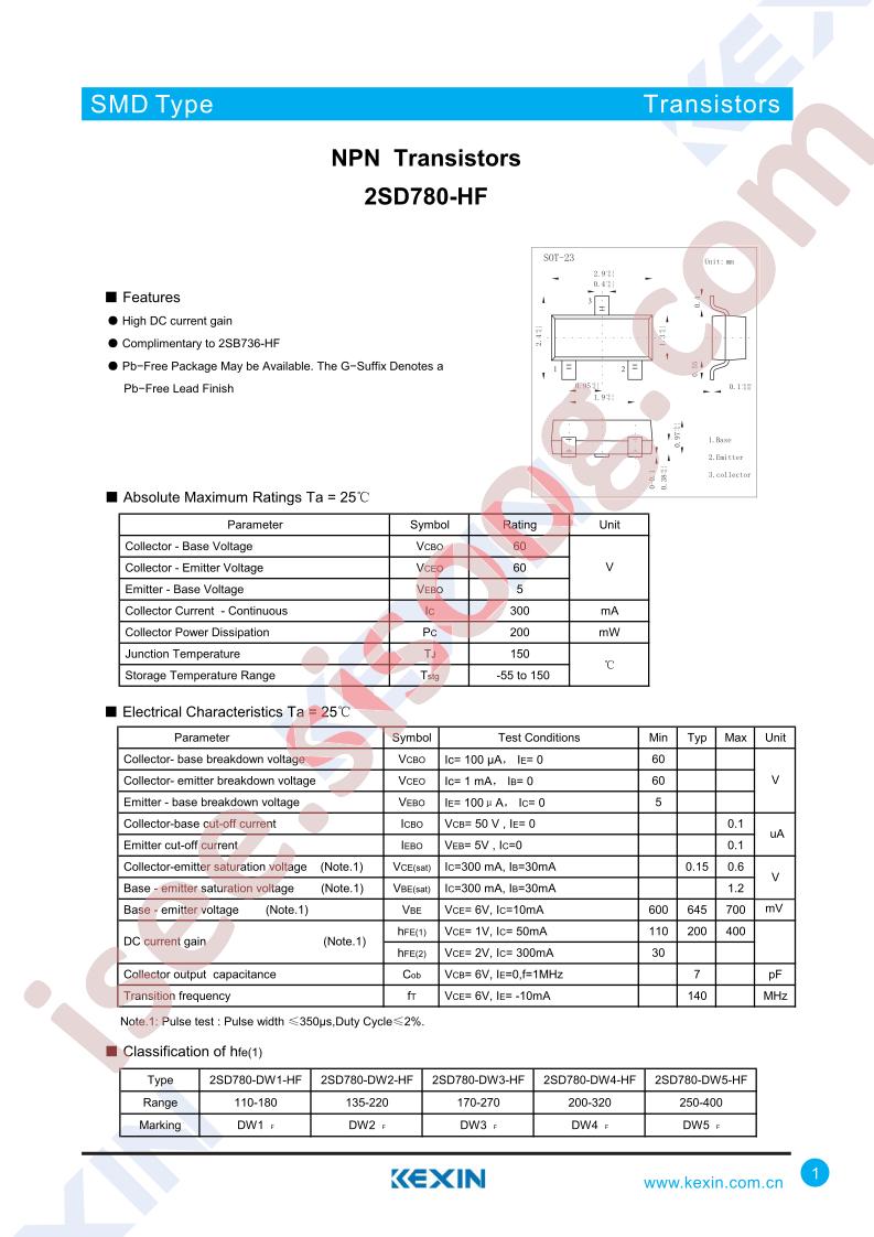 2SD780-DW1-HF