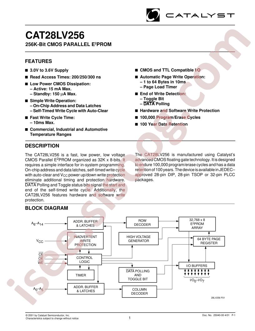CAT28LV256