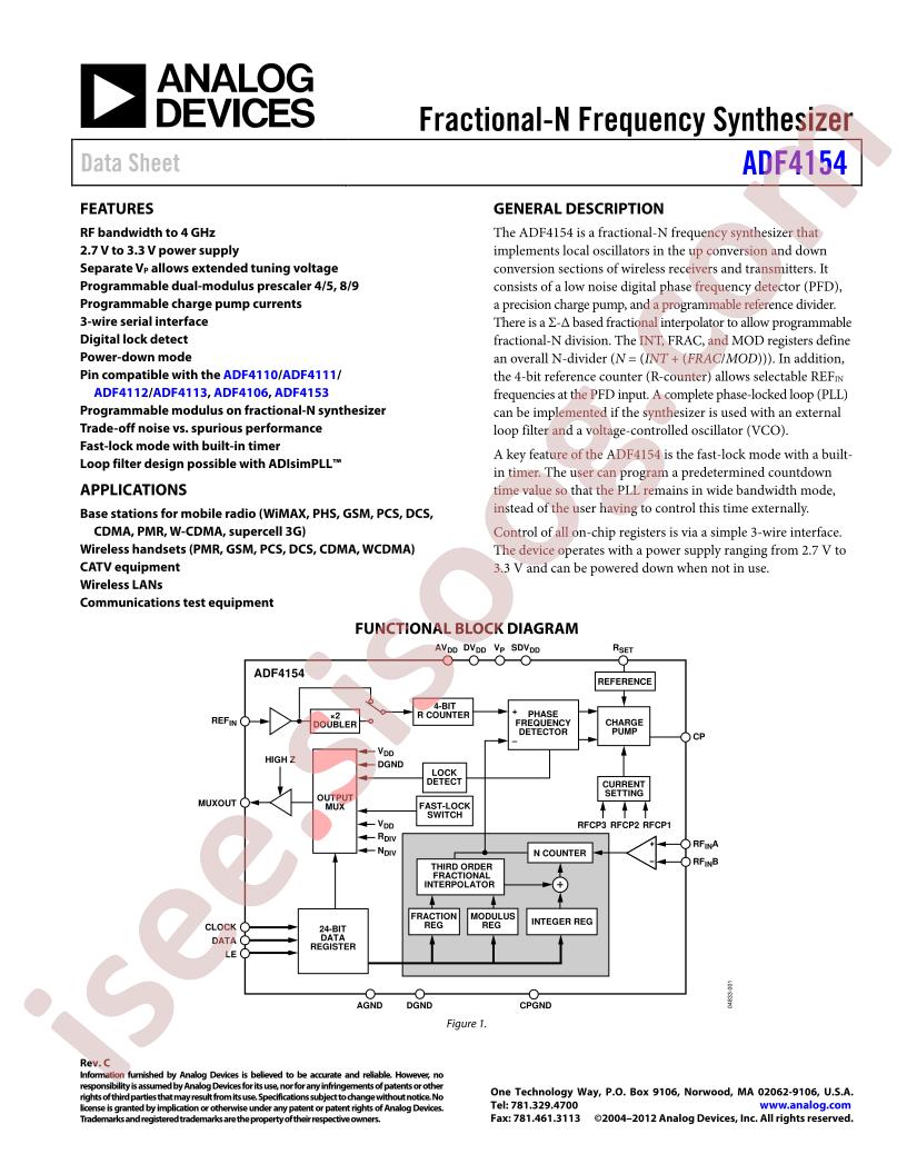 ADF4154BRUZ-RL