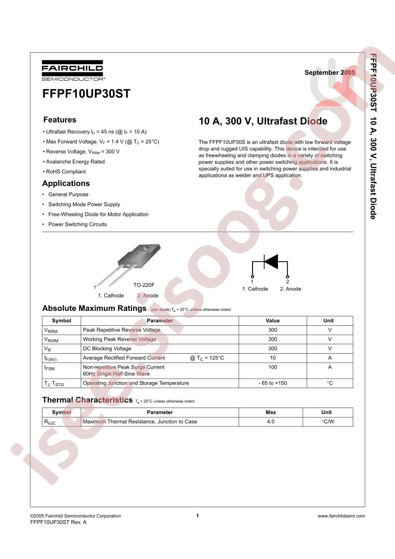 FFPF10UP30STTU