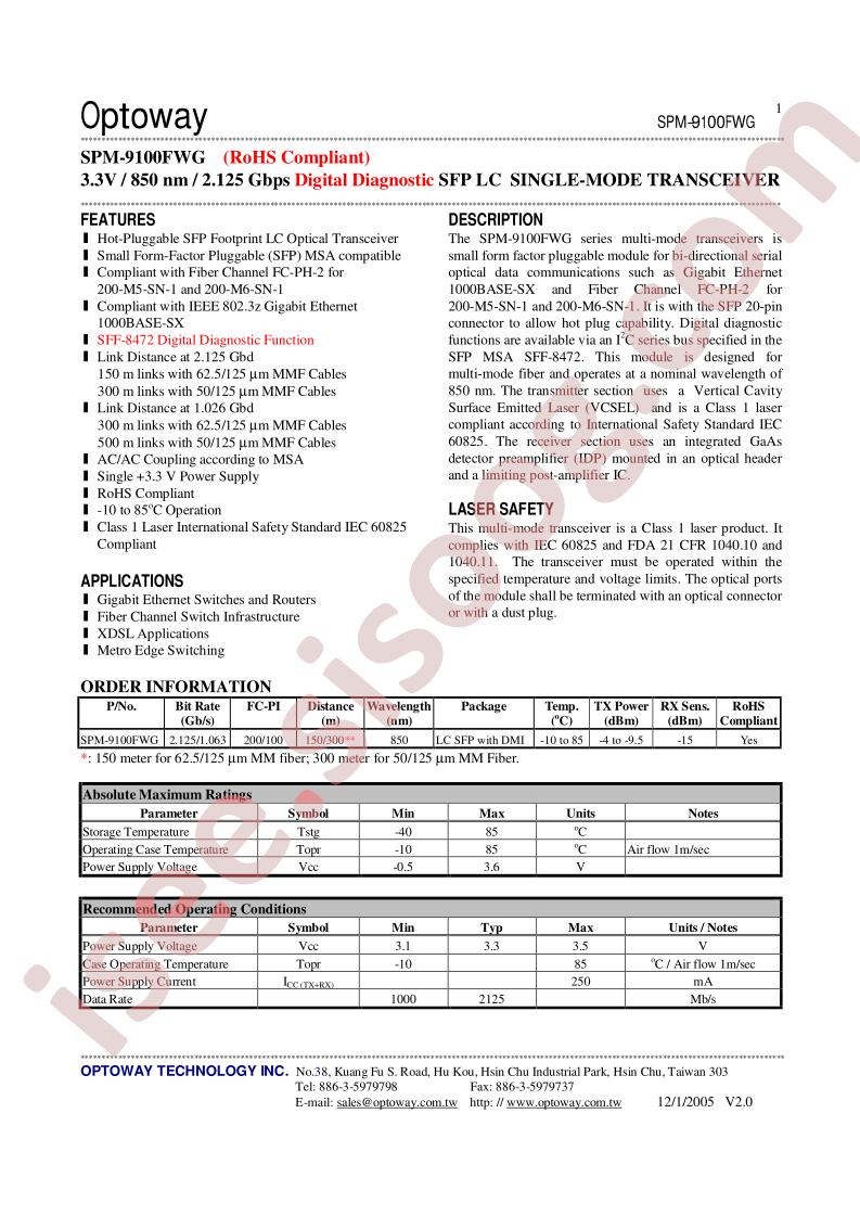 SPM-9100FWG